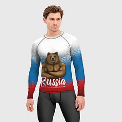 Рашгард мужской Russian Bear, цвет: 3D-принт — фото 2