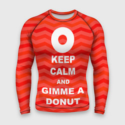 Мужской рашгард Keep Calm & Gimme a donut
