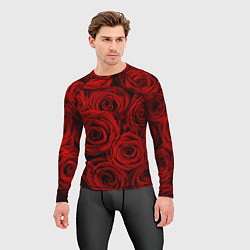 Рашгард мужской Красные розы, цвет: 3D-принт — фото 2