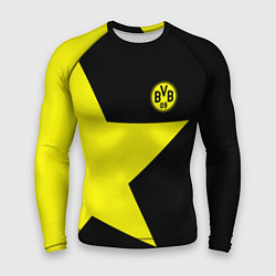 Рашгард мужской FC Borussia Dortmund: Star, цвет: 3D-принт