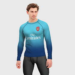 Рашгард мужской Arsenal FC: Ozil Blue Away 17/18, цвет: 3D-принт — фото 2
