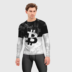 Рашгард мужской Bitcoin: Poly Style, цвет: 3D-принт — фото 2