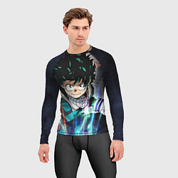 Рашгард мужской My Hero Academia синий свет, цвет: 3D-принт — фото 2