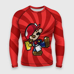 Рашгард мужской Super Mario: Red Illusion, цвет: 3D-принт