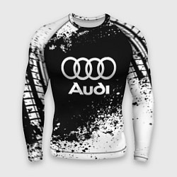 Рашгард мужской Audi: Black Spray, цвет: 3D-принт