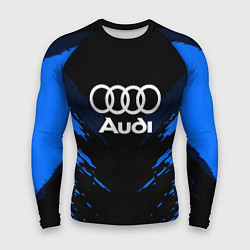 Рашгард мужской Audi: Blue Anger, цвет: 3D-принт