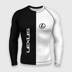 Рашгард мужской Lexus: Black & White, цвет: 3D-принт