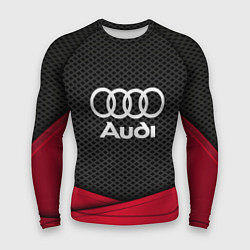 Рашгард мужской Audi: Grey Carbon, цвет: 3D-принт