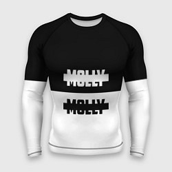 Рашгард мужской Molly: Black & White, цвет: 3D-принт
