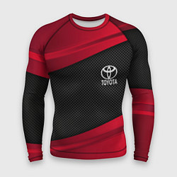 Рашгард мужской Toyota: Red Sport, цвет: 3D-принт