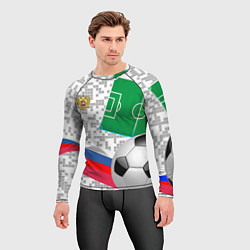 Рашгард мужской Русский футбол, цвет: 3D-принт — фото 2