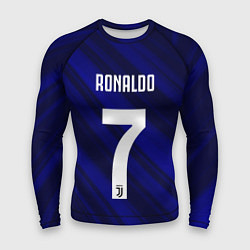 Рашгард мужской Ronaldo 7: Blue Sport, цвет: 3D-принт