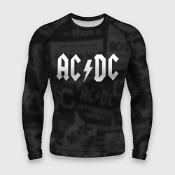 Рашгард мужской AC/DC: Black Rock, цвет: 3D-принт
