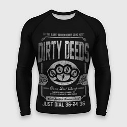 Рашгард мужской AC/DC: Dirty Deeds, цвет: 3D-принт