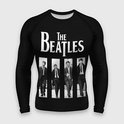 Рашгард мужской The Beatles: Black Side, цвет: 3D-принт