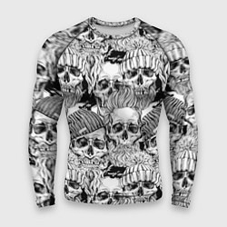 Мужской рашгард Hipster skulls