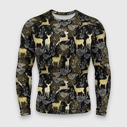 Мужской рашгард Рождественские олени