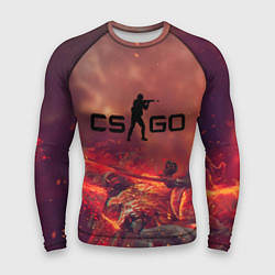 Рашгард мужской CS GO logo abstract style, цвет: 3D-принт