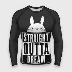 Рашгард мужской Тоторо Straight outta dream, цвет: 3D-принт