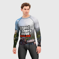 Рашгард мужской GTA Online, цвет: 3D-принт — фото 2