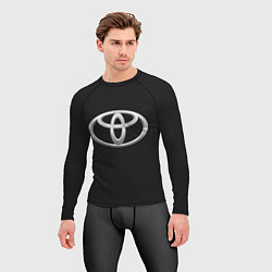 Рашгард мужской Toyota carbon, цвет: 3D-принт — фото 2