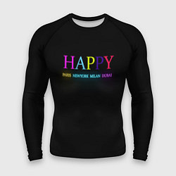 Рашгард мужской HAPPY, цвет: 3D-принт