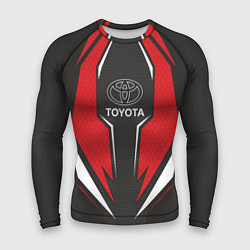 Рашгард мужской Toyota Driver team Red, цвет: 3D-принт