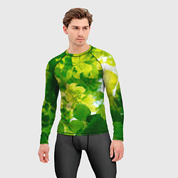 Рашгард мужской Листья, цвет: 3D-принт — фото 2