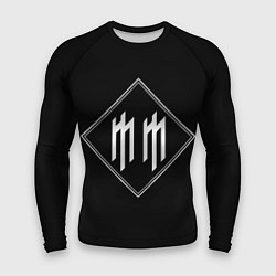 Рашгард мужской Marilyn Manson, цвет: 3D-принт