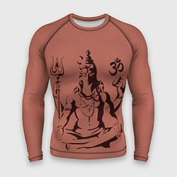 Рашгард мужской Бог Шива, цвет: 3D-принт