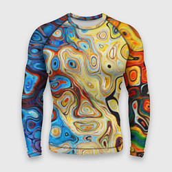 Рашгард мужской Цветные абстрактные пятна, цвет: 3D-принт