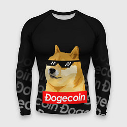 Рашгард мужской DOGECOIN DOGE ДОГИКОИН, цвет: 3D-принт