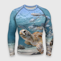 Рашгард мужской Морская черепаха, цвет: 3D-принт