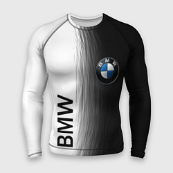 Рашгард мужской Black and White BMW, цвет: 3D-принт