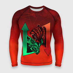 Рашгард мужской Бык VS Медведь, цвет: 3D-принт