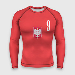 Рашгард мужской Lewandowski Poland 9, цвет: 3D-принт