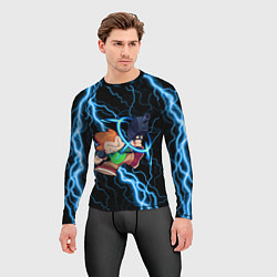 Рашгард мужской Пико Pico Молния, цвет: 3D-принт — фото 2