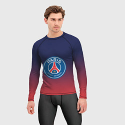 Рашгард мужской PSG ПСЖ PARIS SAINT GERMAIN, цвет: 3D-принт — фото 2