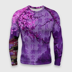 Рашгард мужской Фиолетовый китай, цвет: 3D-принт