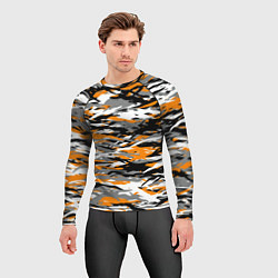 Рашгард мужской Тигровый камуфляж, цвет: 3D-принт — фото 2
