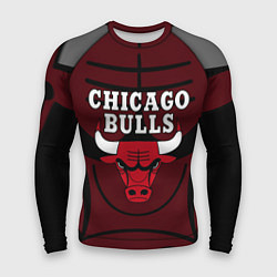 Мужской рашгард CHICAGO BULLS ЧИКАГО БУЛЛС НА ФОНЕ