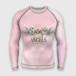 Мужской рашгард Кошечки - ангелы