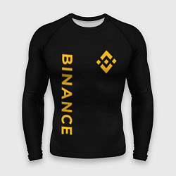 Рашгард мужской БИНАНС ЛОГО КАРБОН BINANCE LOGO, цвет: 3D-принт