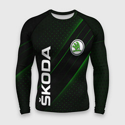Рашгард мужской SKODA, ШКОДА, цвет: 3D-принт