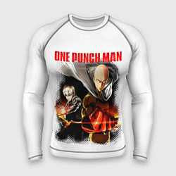 Рашгард мужской Сайтама и Генос One Punch-Man, цвет: 3D-принт