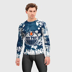 Рашгард мужской Эдмонтон Ойлерз Edmonton Oilers, цвет: 3D-принт — фото 2