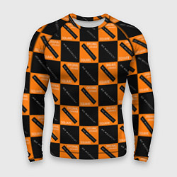 Мужской рашгард Black Orange Squares