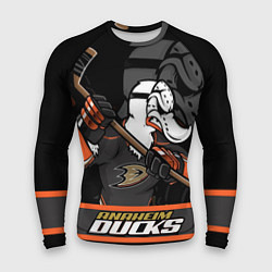 Рашгард мужской Анахайм Дакс, Anaheim Ducks, цвет: 3D-принт