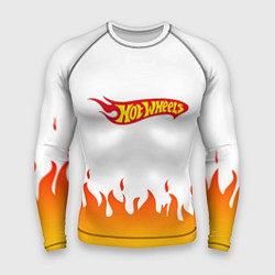 Рашгард мужской Hot Wheels Logo Fire, цвет: 3D-принт