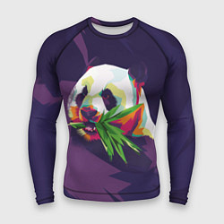 Рашгард мужской Панда с бамбуком, цвет: 3D-принт